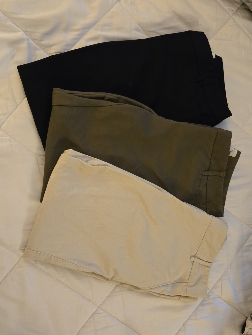 Van Heusen Straight Leg Pants - Black, Brown, Beige